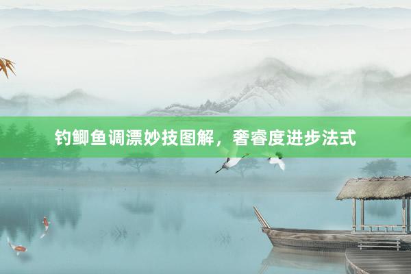 钓鲫鱼调漂妙技图解，奢睿度进步法式